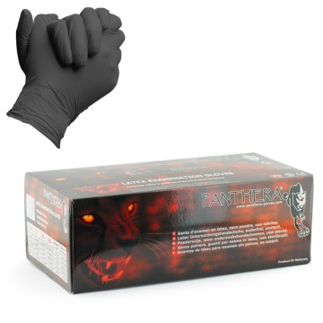 Panthera gants noirs en latex-2291