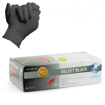 Unigloves gants Select Black en latex  Unigloves gants Select Black en latex-760