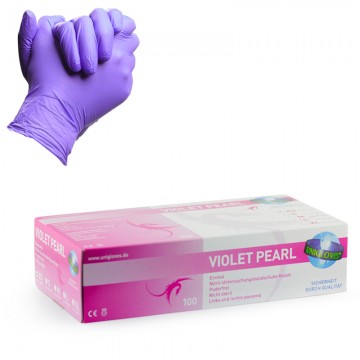 Unigloves gants violet pearl en nitrile-1436