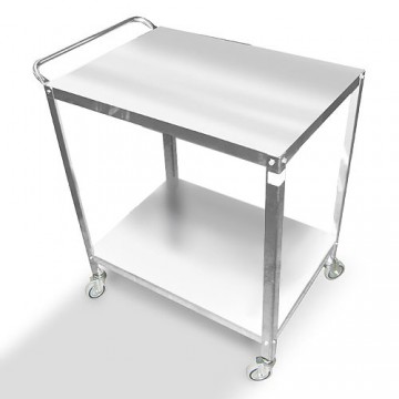 Chariot en acier 2 plateaux-1589